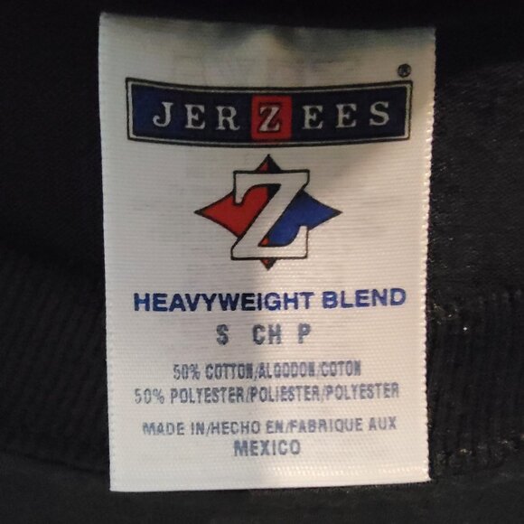 Jerzees Black Blingy BOO! Long Sleeved Tee - S - Picture 7 of 8